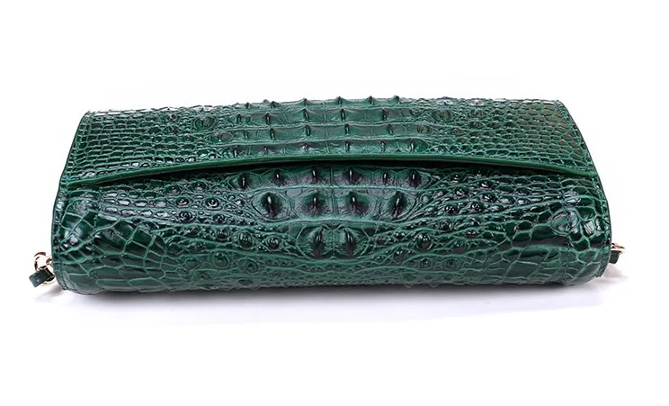 Для женщин Aligator дизайнерская сумка с клапаном Crossbody Сумки из кожи на плечо подвеска на сумку цепи сумка зеленого цвета Вечерние Сцепления