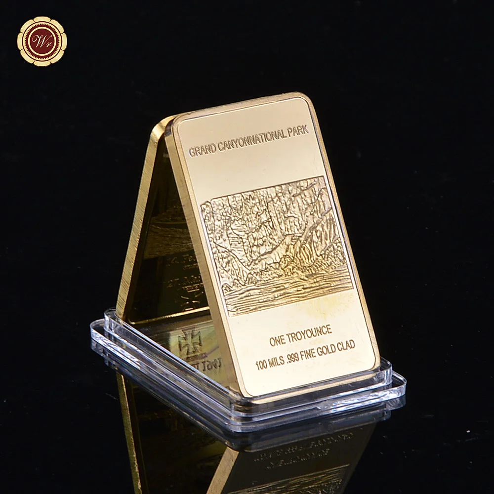 Немецкая немецкая 24 каратная позолоченная искусственная копия Gold Bar Коллекция