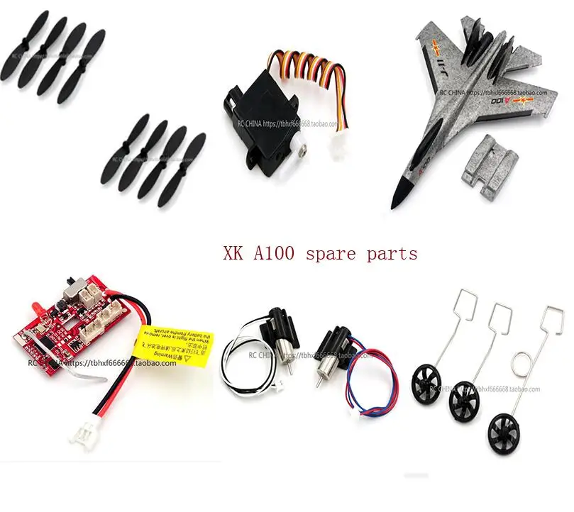 Wltoys XK A100 RC Запчасти для самолетов сервопривод передатчик мотор пенопластовый