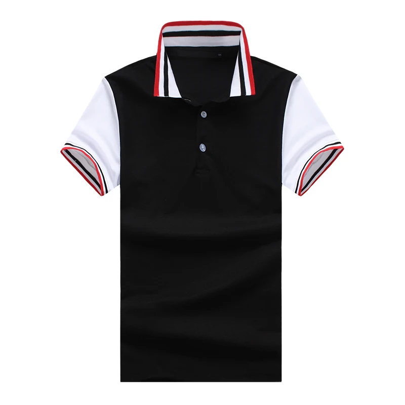 2018 New US/EU size Stripe Rib Collar Men Polo Shirts 4 Colors Casual Spring Summer Men's Short Sleeve Drop Ship | Мужская одежда