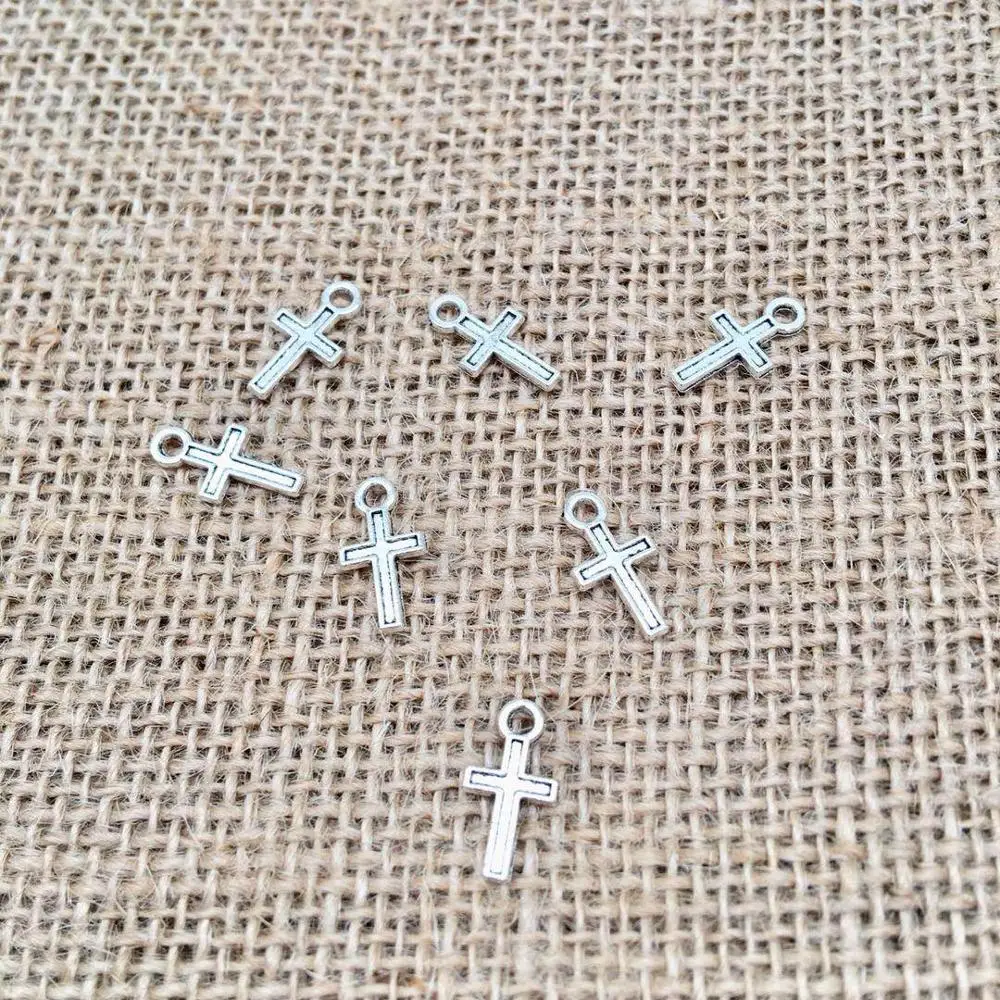 

wholesale 60 pcs antique cross charms fit DIY handmade necklace earring bracelet charms Jewelry Making