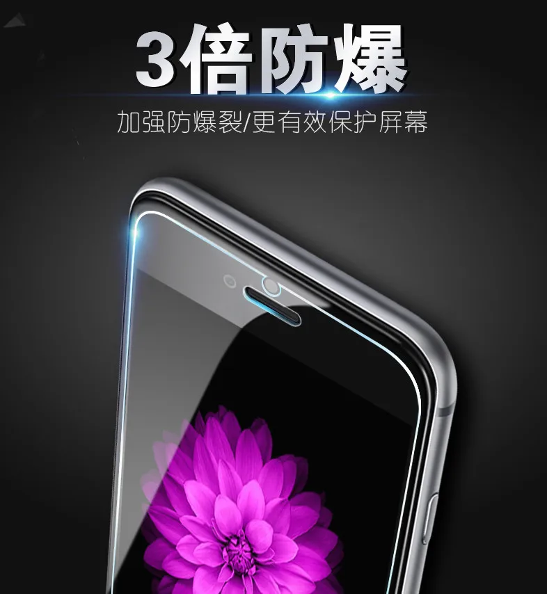 Ультратонкая защитная пленка из закаленного стекла 9H для iPhone 5 SE 6 6S 7 8 plus X 10 XS 11 Pro
