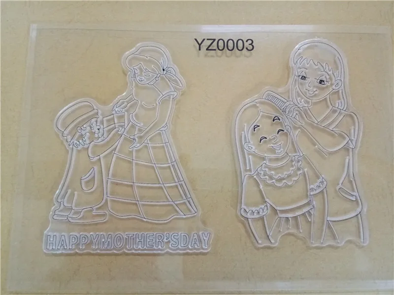 Новые прозрачные штампы для детей мам скрапбукинга сделай сам Силиконовая