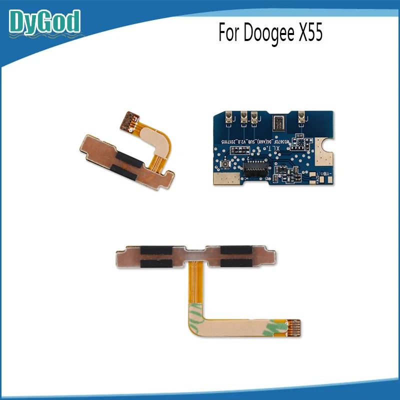 DyGod Для Doogee X55 USB плата Кнопка питания громкости аксессуары для телефона|Шлейфы