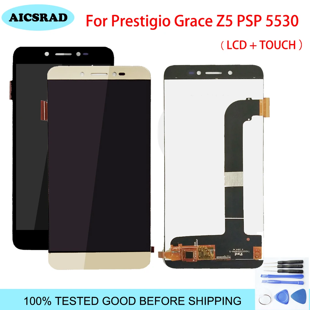 ЖК дисплей и дигитайзер сенсорного экрана для Prestigio Grace Z5 PSP 5530 DUO psp черного белого