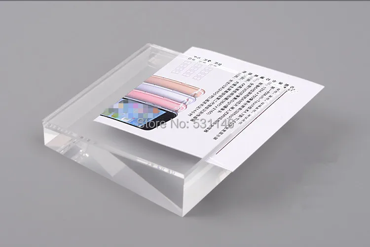 Бесплатная доставка 10 шт. прозрачный акриловый держатель для мобильных