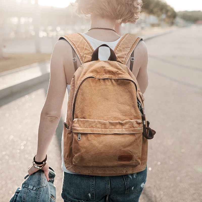 Мужской рюкзак в стиле ретро с USB разъемом|backpack travel bag|student bagbackpack student |