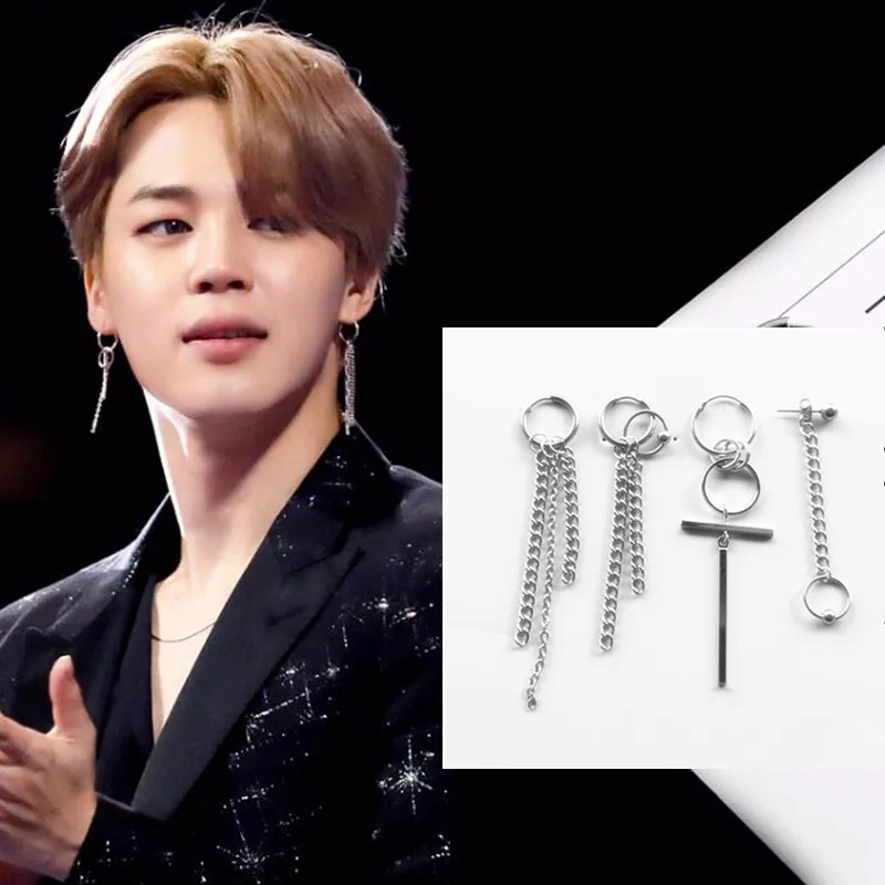 4 шт./компл. KPOP Bangtan Boys альбом V DNA корейские сережки Шпильки Модные ювелирные