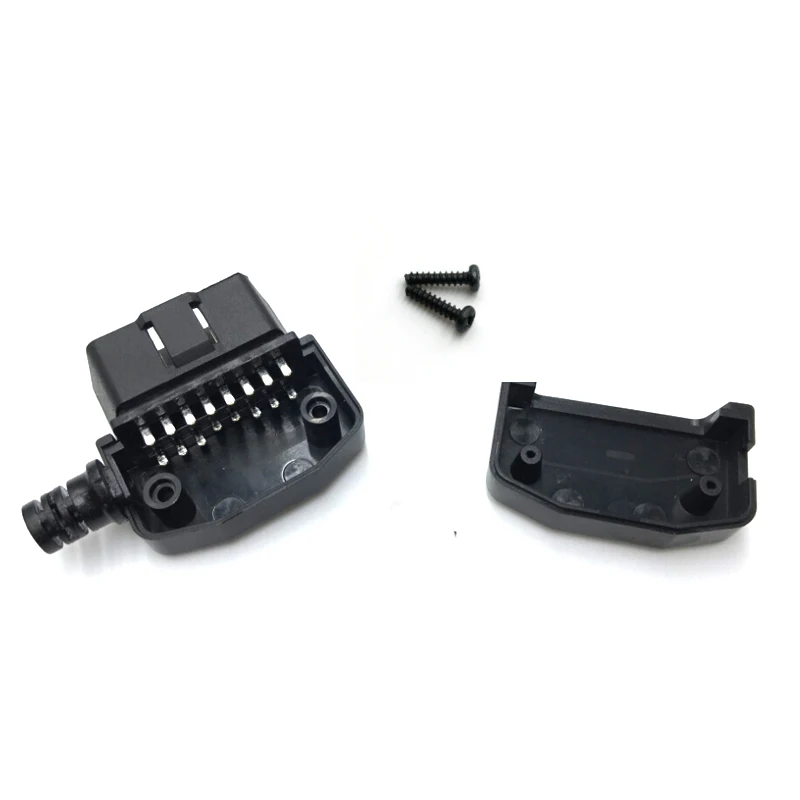 KWOKKER 16 Pin OBD II 2 диагностический штекер разъема DIY оболочки адаптера | Автомобили и