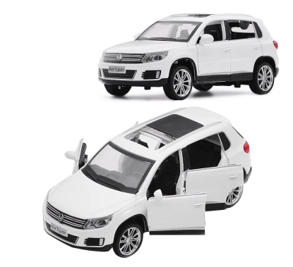 Горячая Распродажа 1/32 Tiguan литая под давлением металлическая модель автомобиля SUV из сплава для детей рождественские подарки коллекция игрушек