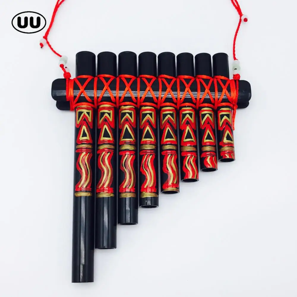 UU Pan флейта Flauta 8 труб Panpipes ABS пластик китайский стиль панфлейта ручной работы детская сковородка "сделай сам" трубы духовые Музыкальные инструменты