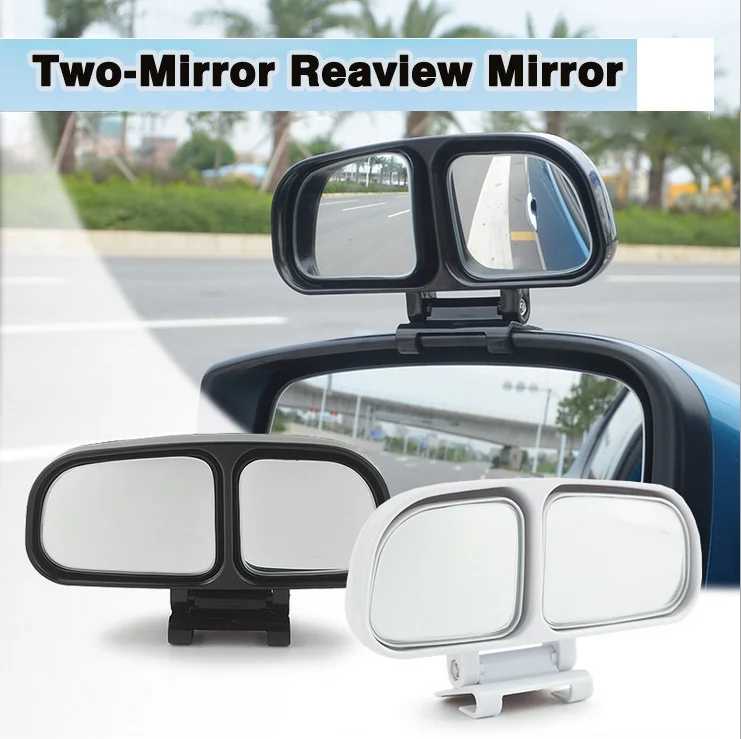

HUANLISUN 1PCS Car Rearview Blind Spot Mirror Double side mirror adjustable Wide angle Rear view