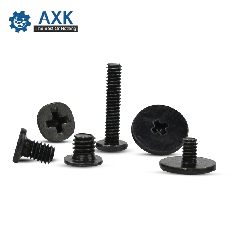 Винты Phillips для машины винты с Вафельной головкой ноутбука стальные черные 4*0 5 500