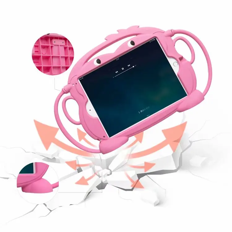 

Мягкий чехол для Apple iPad Mini 1 2 3 4 5 с мультяшной обезьянкой, детский Силиконовый противоударный чехол-подставка для планшета для ipad mini 5 4 3 2 1 + ру...