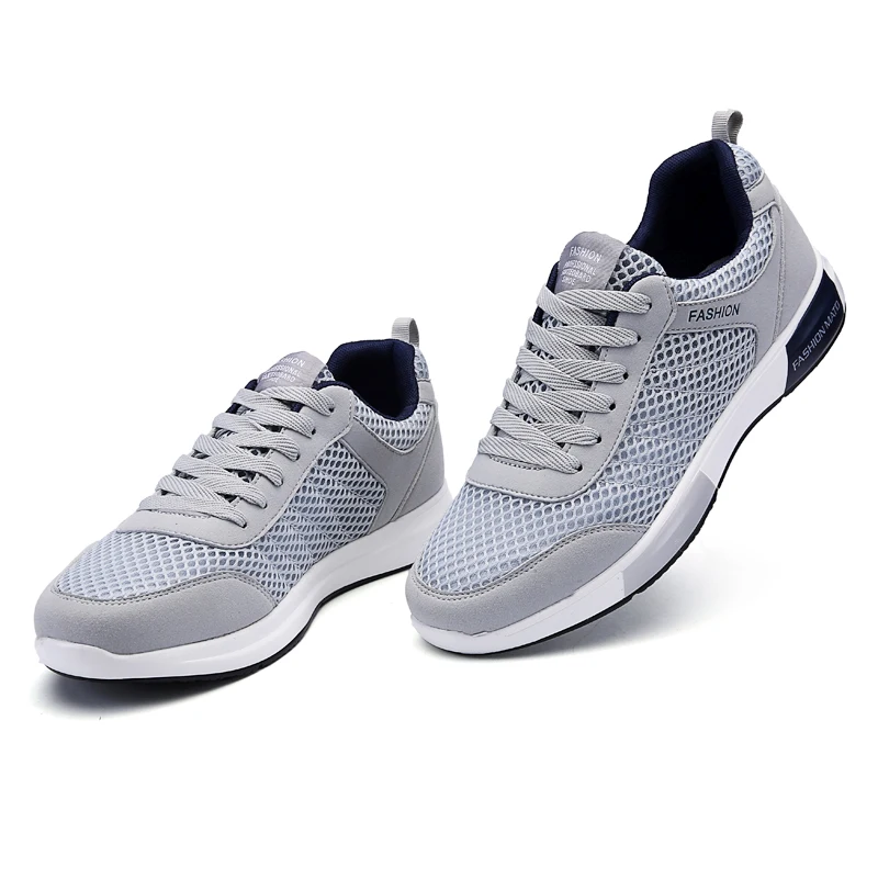 Кроссовки мужские сетчатые дышащие мягкие кеды Повседневная модная спортивная