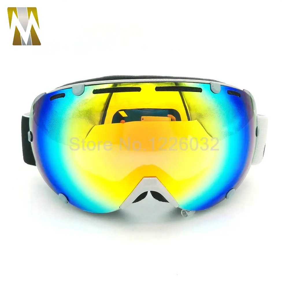 Gray Frame Color Лыжные очки 5 цветов лыжные очки ветрозащитные очки antiparras motocross lunette de ski homme gafas сноуборд gafas - Цвет: Gray Frame Color
