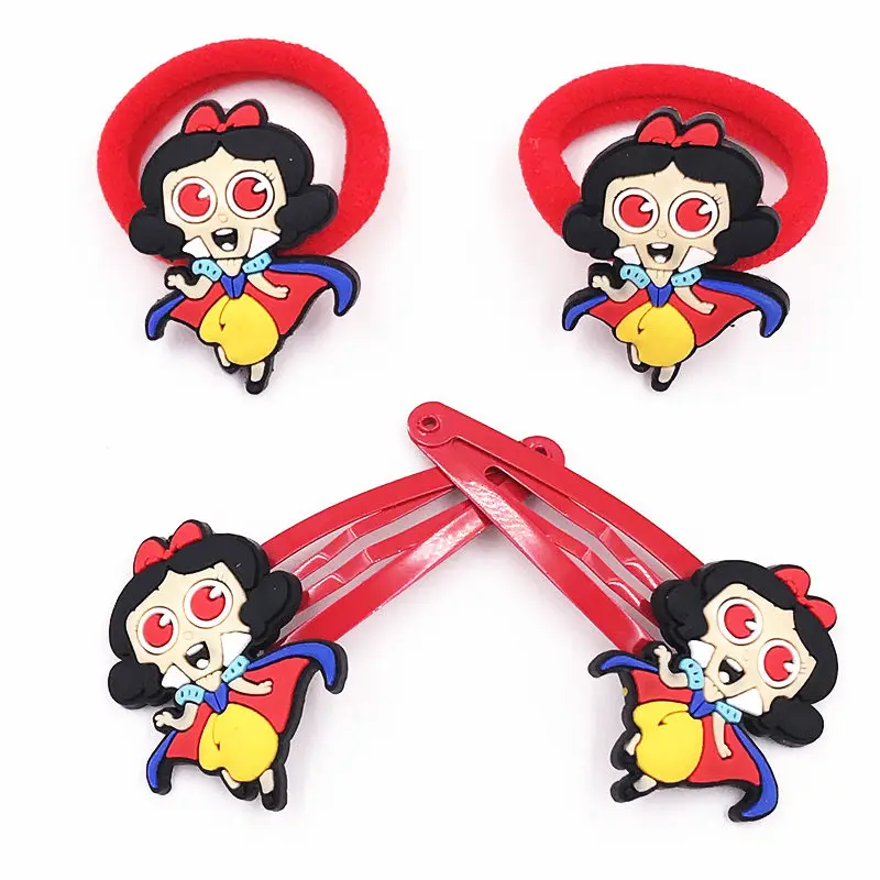 10 шт./лот аксессуары для волос принцессы цветные Детские держатели эластичные