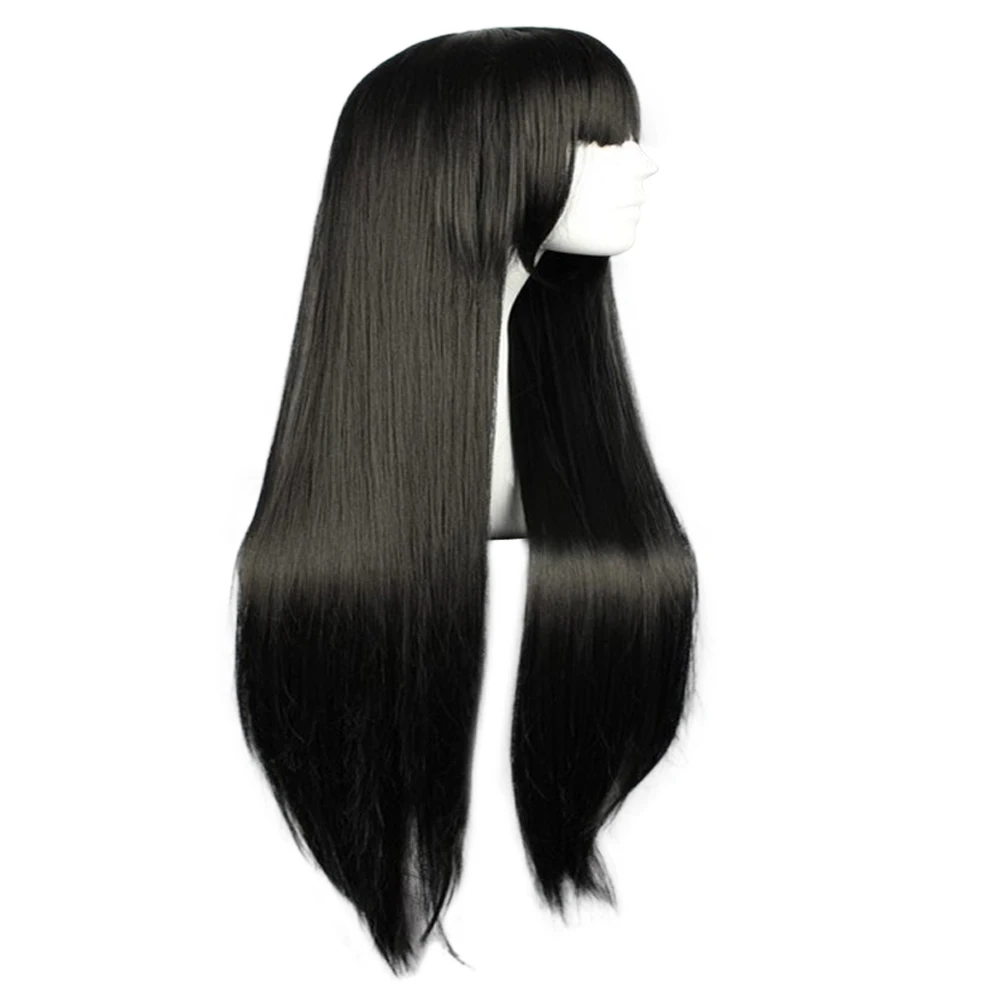 HAIRJOY фиолетовый черный косплей костюм парик Полный взрыва термостойкие синтетические волосы длинные прямые высокая температура волокно 5 цветов