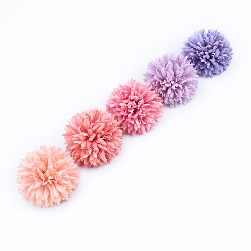 Искусственные цветы из 2 предметов шелковые хризантемы Декор для дома свадьбы