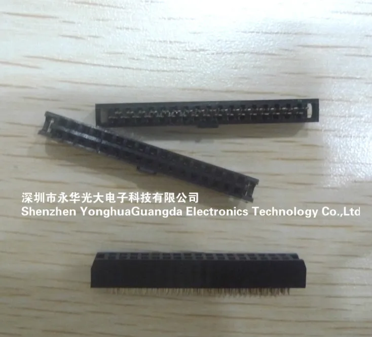 Женская ОБЖИМНАЯ головка подножка 2 54 мм 2X17PIN стандартная с вырезом 34 разъема