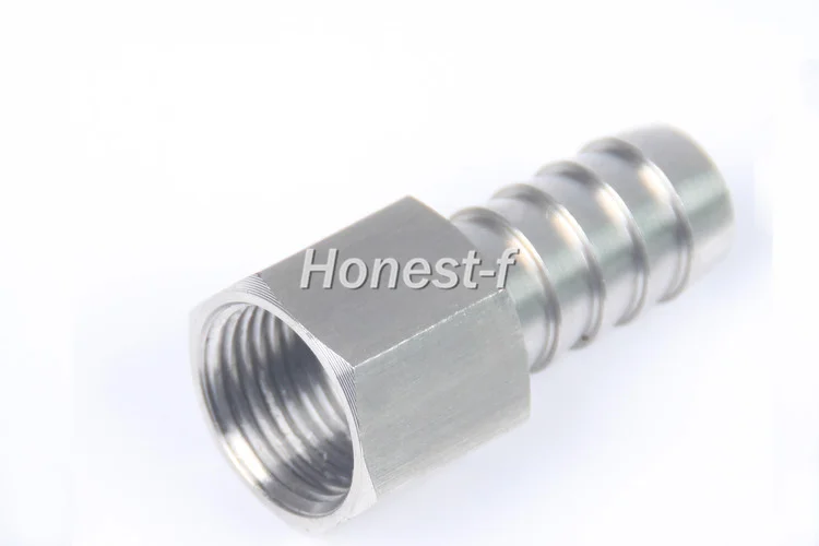 

LTWFITTING Bar Production Stainless Steel 316 Barb Fitting Coupler 1/2" Hose ID x 3/8" Female NPT Air Fuel Water