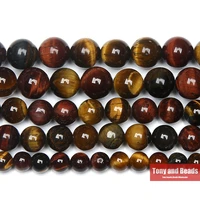 natural stone aa grade mixed colour tiger eye agate round beads 15 strand 6 8 10 mm pick size for jewelry