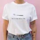Женская Винтажная футболка с надписью LIFE IS A Souvenir A футболка с вилкой, унисекс, с надписью tumblr, гранж, забавная футболка, топ