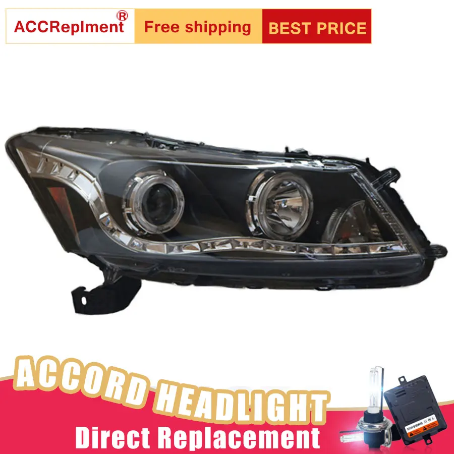 2 шт. светодиодный фары для Honda Accord 08 12 автомобиля Ангельские Глазки ксенон HID