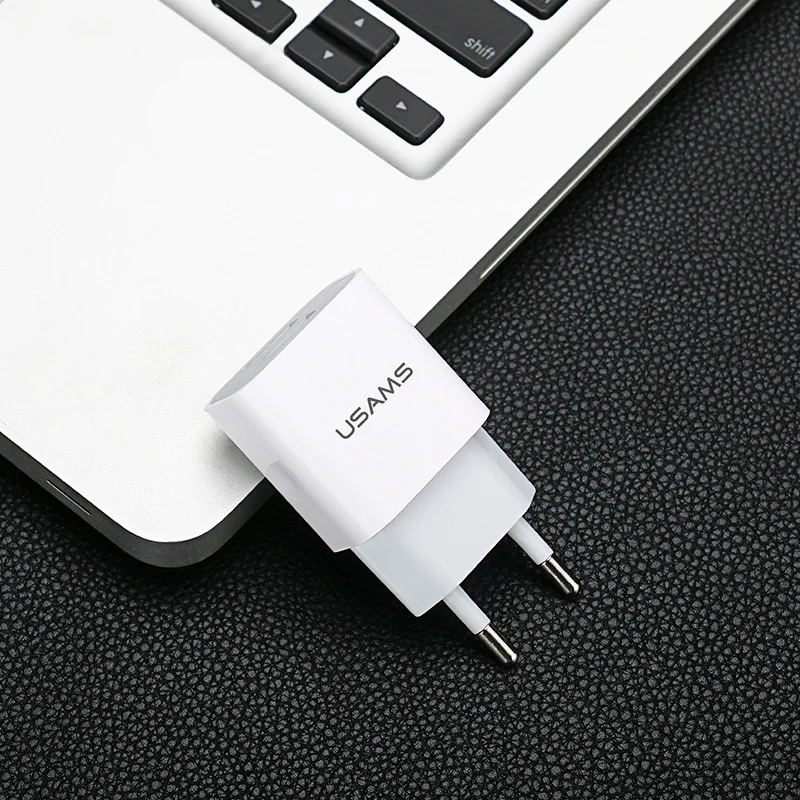 USAMS EU UK USB зарядное устройство для iPhone samsung Xiaomi мобильного телефона 5 В/2 4 А