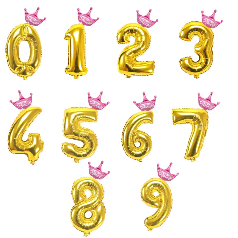 

Фольгированные шары с цифрами Ans Decoracao Coroa 2 шт.