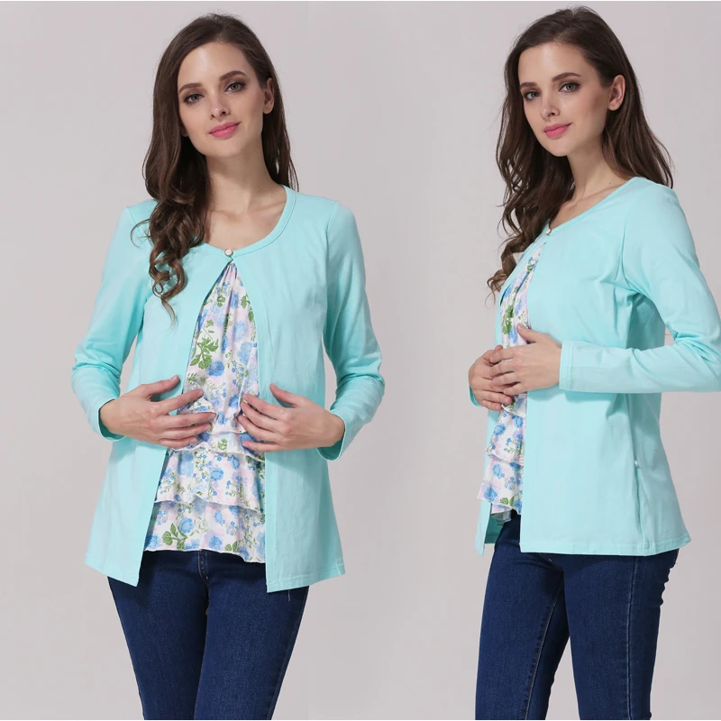 2 шт. футболка с длинным рукавом для беременных | Мать и ребенок