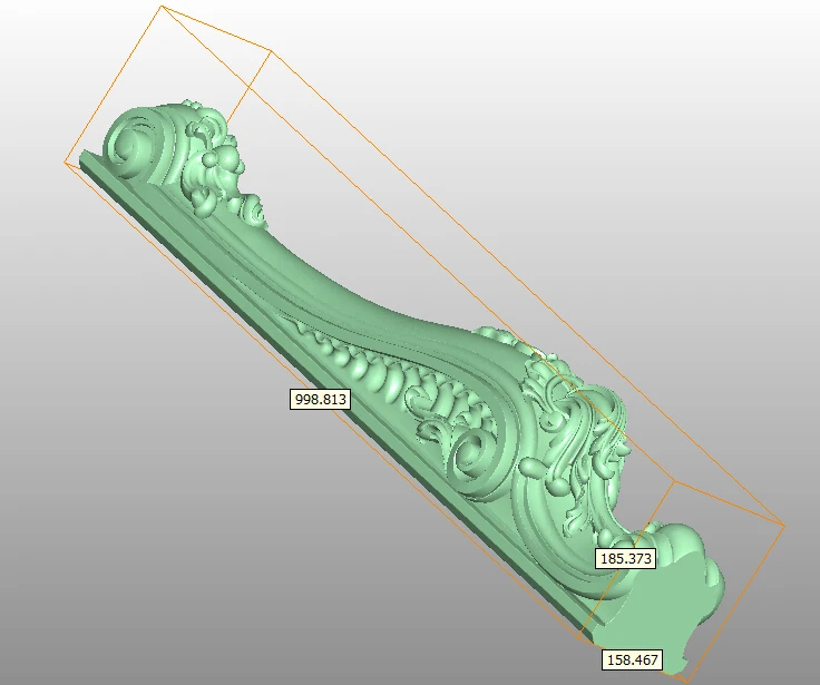 Модель 3D STL для фрезерного станка с ЧПУ рельефная резьба дизайн мебели дивана