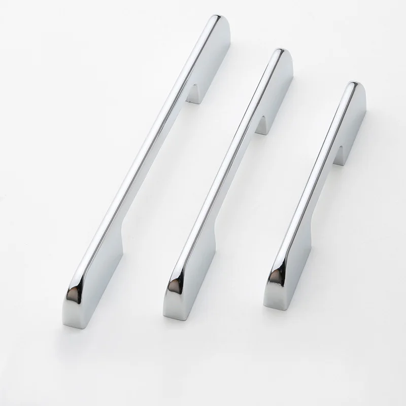 128 мм-320 мм блестящая ручка и ручки для шкафа хром никель под старину из цинкового