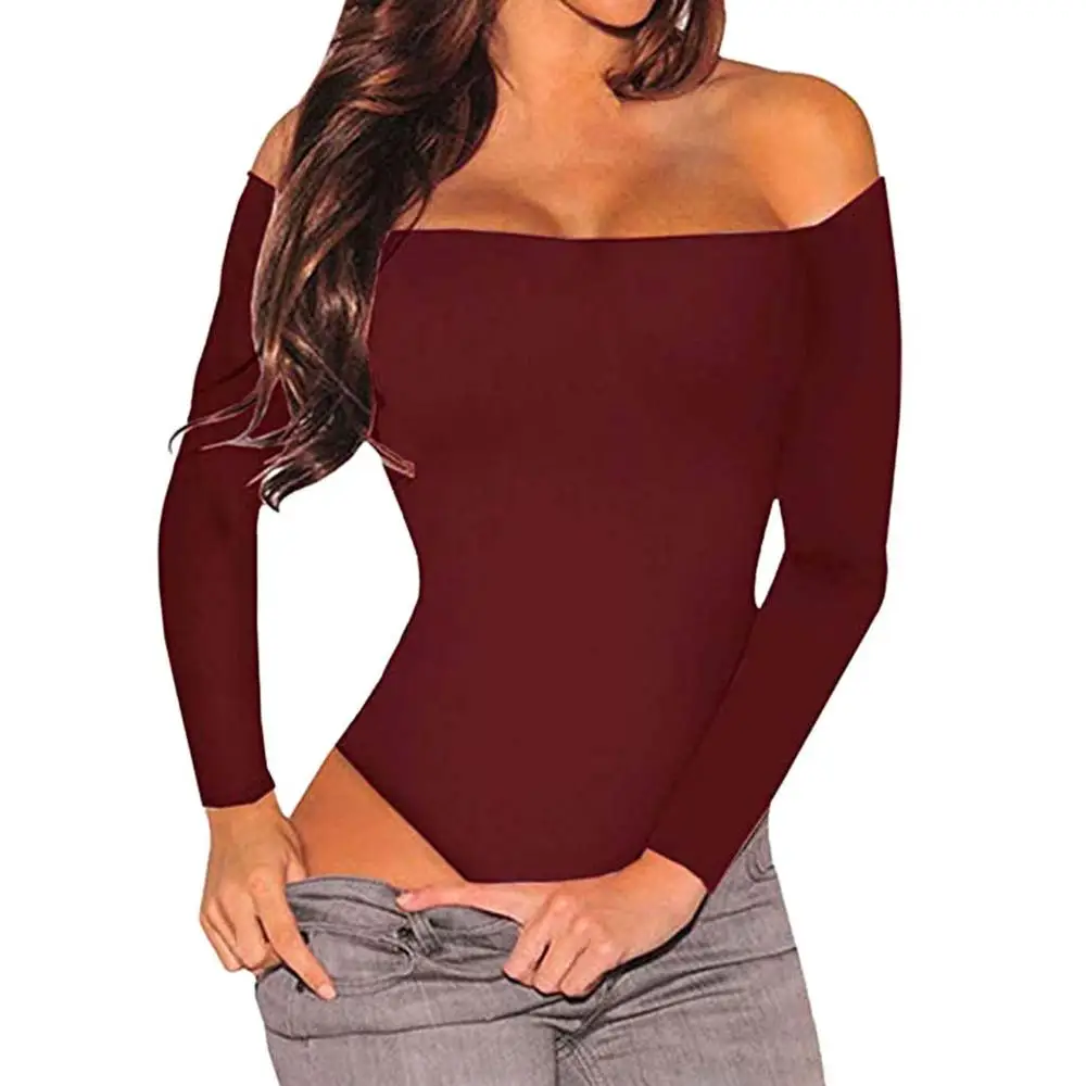 Боди женское черное с круглым вырезом пикантный Эластичный Ромпер длинным