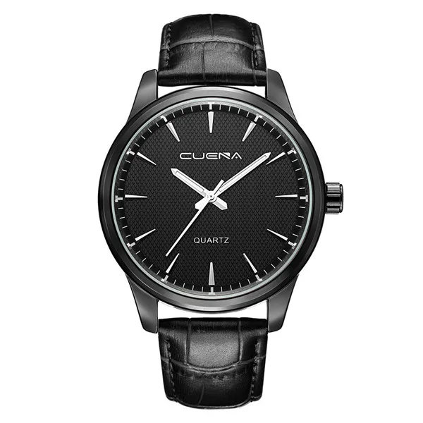 B Fashion Men's Date Leather Sport Quartz Noctilucent Wrist Watch Male Clock Casual Watches relogio masculino erkek kol saati A40 - Цвет: B