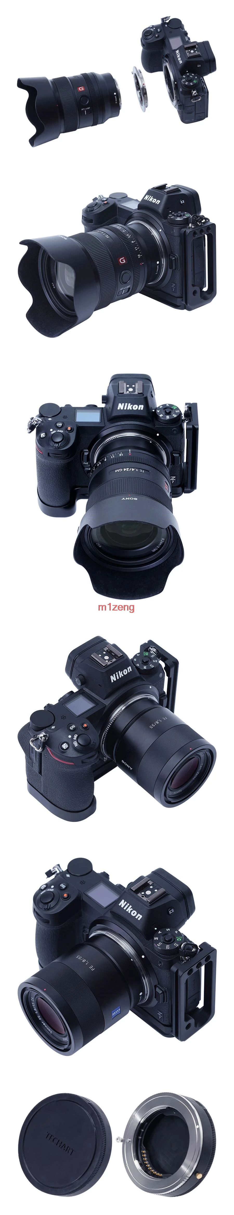 FE-Nik Z переходное кольцо для объектива с автофокусом для sony e mount fe Lens и Tamron Sigma F mount lens для камеры nikon Z Z6 Z7