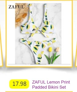 ZAFUL, купальник, бикини, для женщин, с отделкой салата, с высоким вырезом, бикини, с открытыми плечами, купальный костюм, без бретелек, купальник, стринги, бикини, набор, пляжная одежда