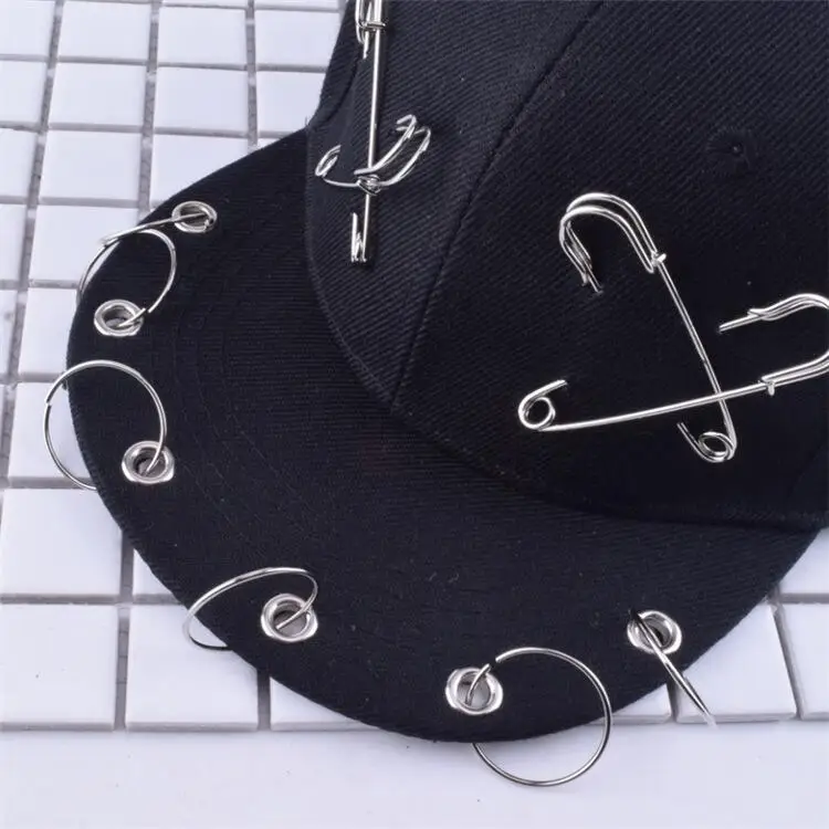 Новинка, модная хип-хоп кепка с железным кольцом и цепочкой, бейсболка s, черная бейсболка в стиле панк, бейсболка с заклепками для мужчин и женщин