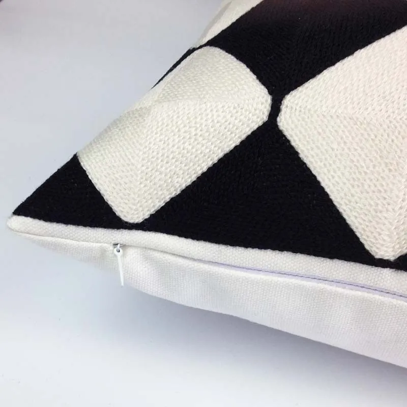 Декоративный Хлопковый чехол для подушки наволочка с вышивкой Квадратные