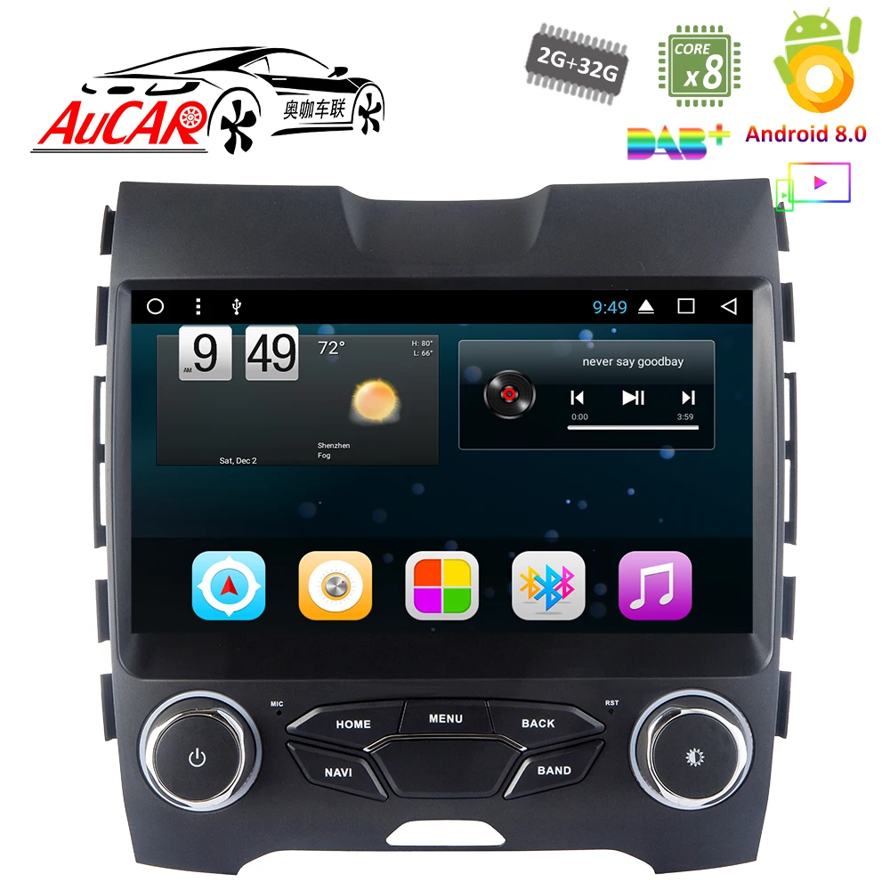 Android 7 1 10 &quotАвтомобильный dvd-плеер GPS навигационная система для Ford Edge 2015