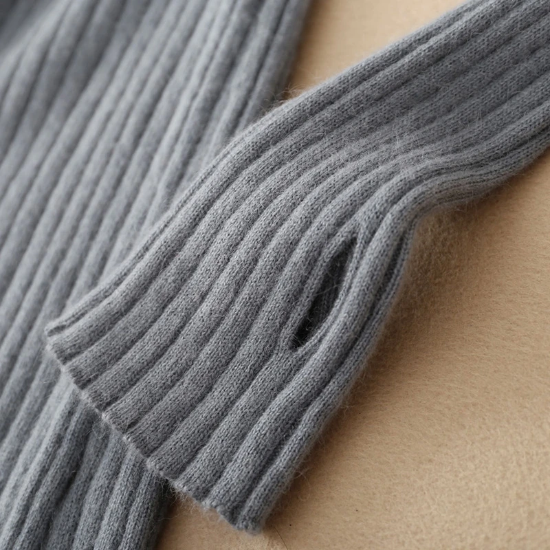 Women's Cashmere Elastic Autumn Winter Turtleneck Sweaters and Pullovers Wool Sweater Slim Tight Bottoming Knitted Pullover Warm | Женская