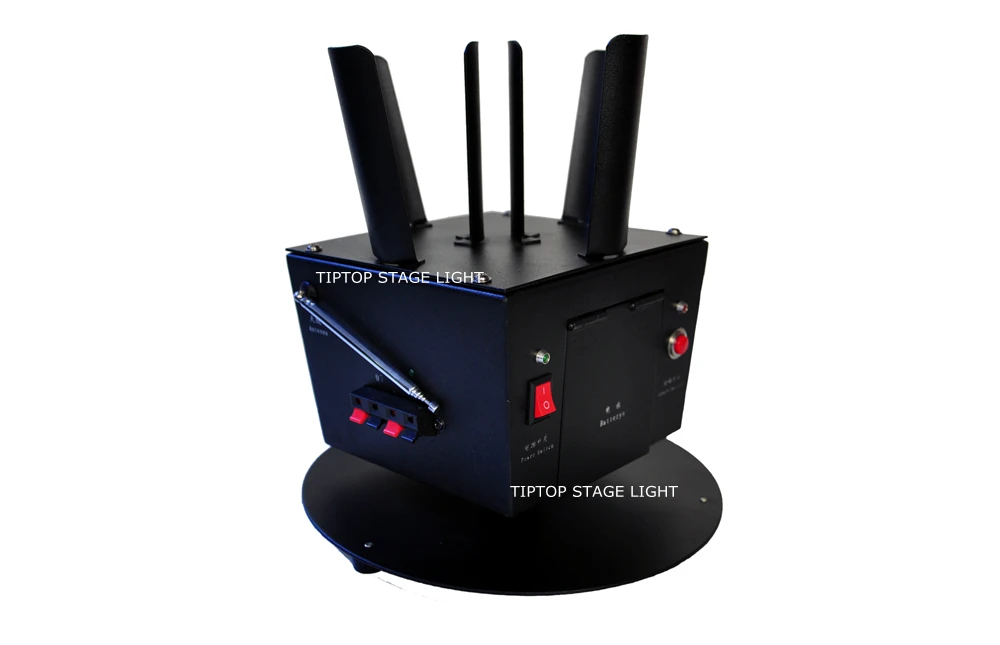 Gigertop, TP-T12B, 6 головок, вращающийся фейерверк, консоль, машина, беспроводной пульт дистанционного управления для свадьбы/вечерние/танцевальный зал, поставщик из Китая