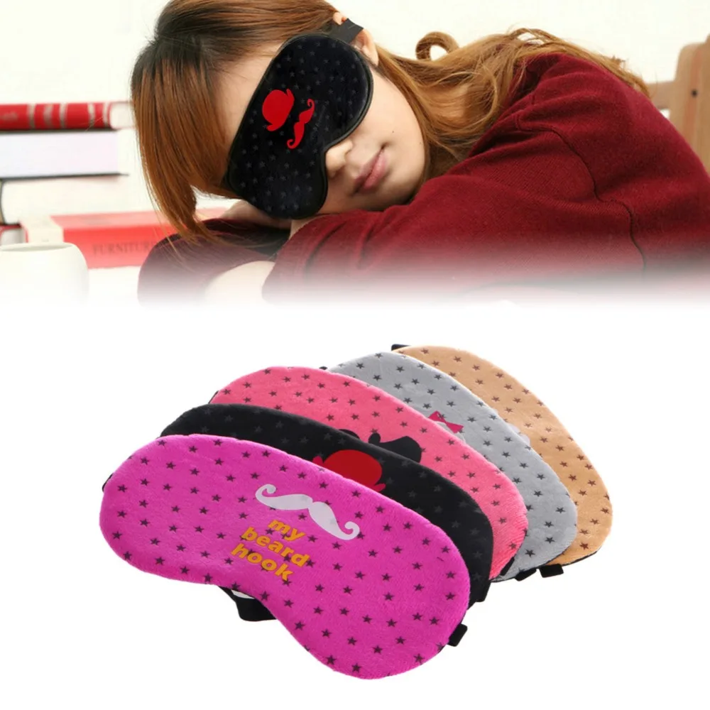 Новая Милая дорожная маска для сна мягкий чехол повязка на глаза случайный