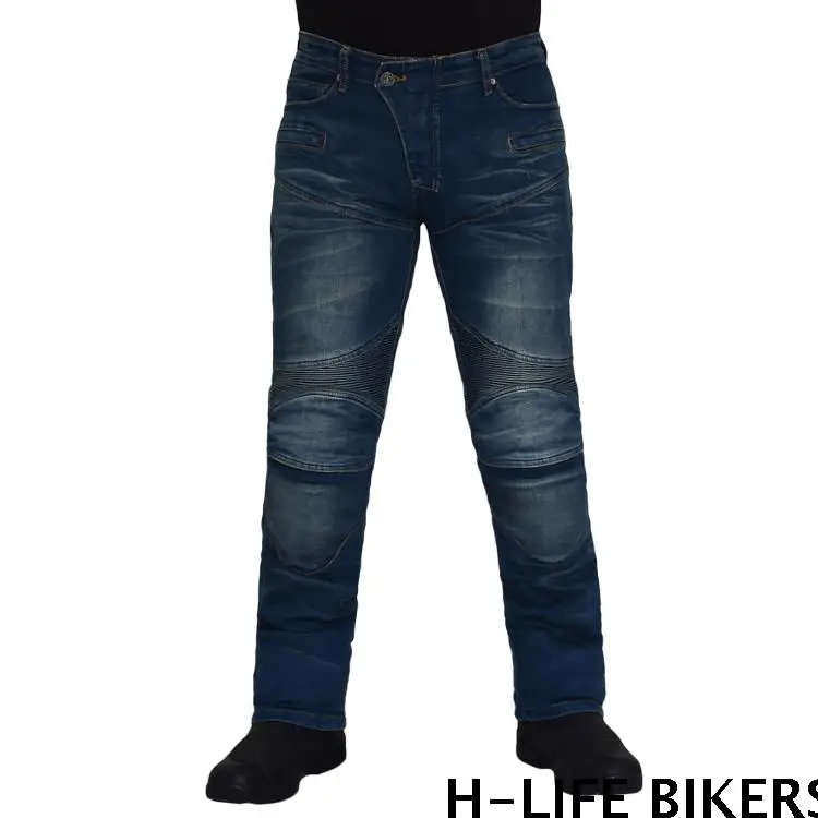 

Motocross Denim jeans Motorcycle Dirt Bike Riding jeans racing pants With hip and knee pads PK718