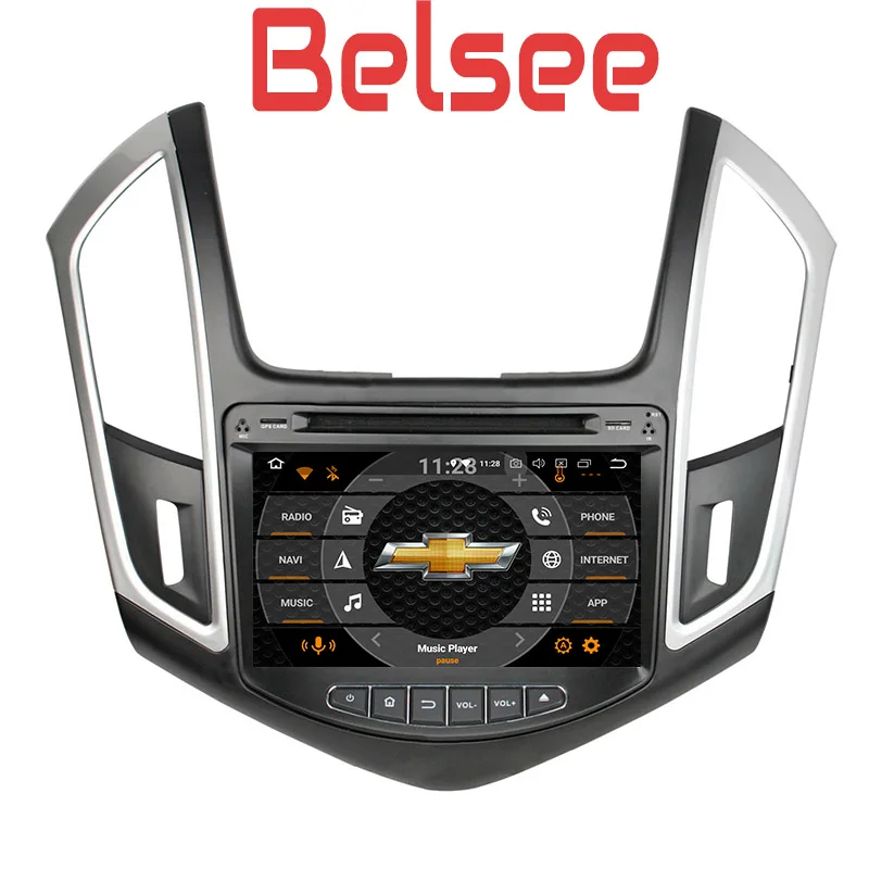 Belsee для Chevrolet Cruze 2013- Android 8,0 Автомагнитола стерео PX5 8 ядерный Авторадио dvd-плеер gps навигационный блок Bluetooth