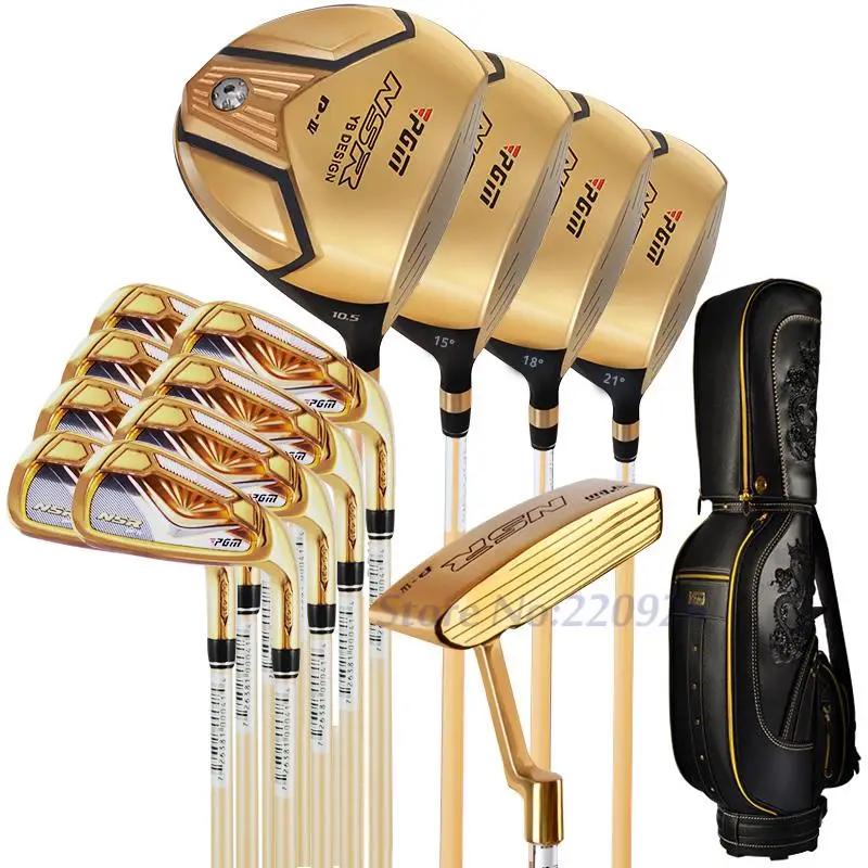 PGM Supreme Golf Club Набор 13 клубов Титан для мужчин с сумкой гольфа драйвер + 2 леса Hybird 8