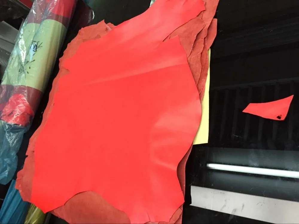 Страсть неоновая из настоящей овечьей шерсти кожа ткань для