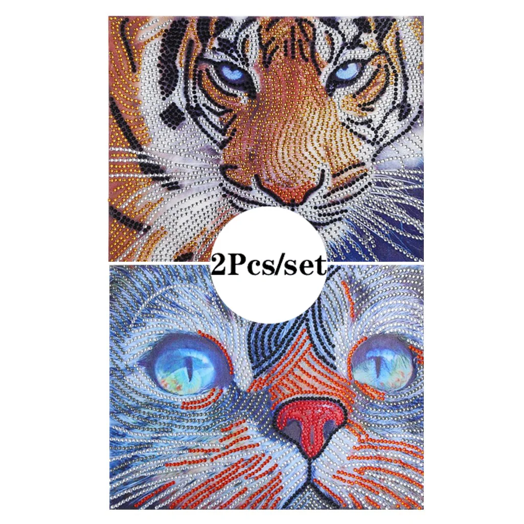 2 шт. набор для алмазной вышивки Кот|Алмазная мозаика и вышивка| |