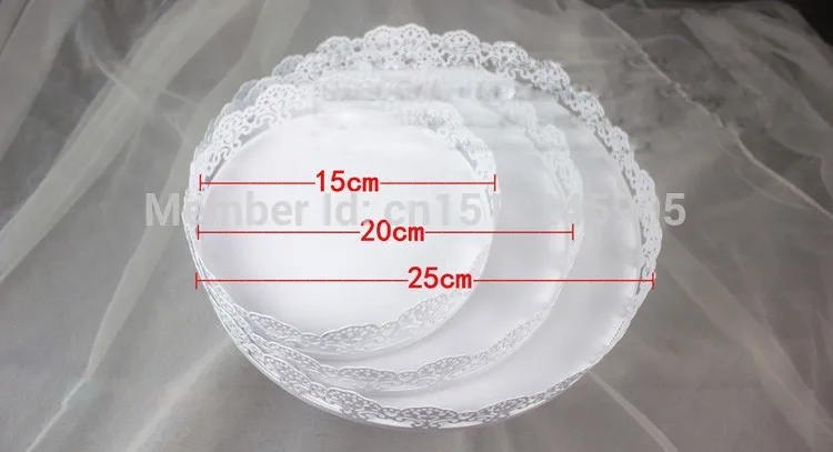 

3 pcs/set cake stand wedding decoration cake plate lace