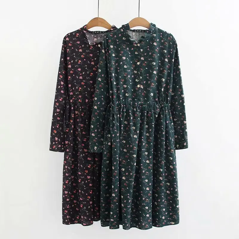 2019 Плюс Размер повседневные платья Весенняя женская одежда модное свободное